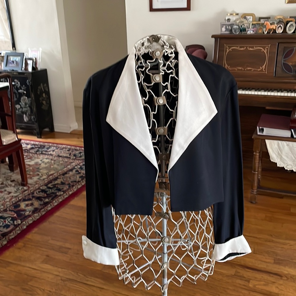 John Roberts vintage tuxedo style bolero jacket